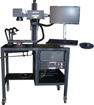 steered beam fiber laser marking system