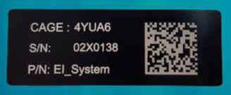 Industrial - aluminum - white mark - 2D tag-1