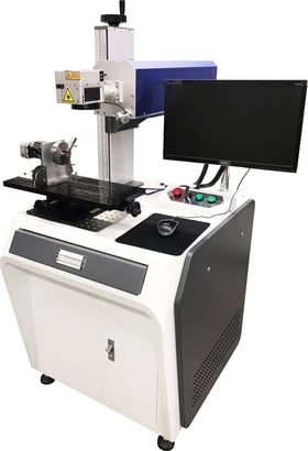 CO2 Low Cost Hybrid Laser Marking System - open table