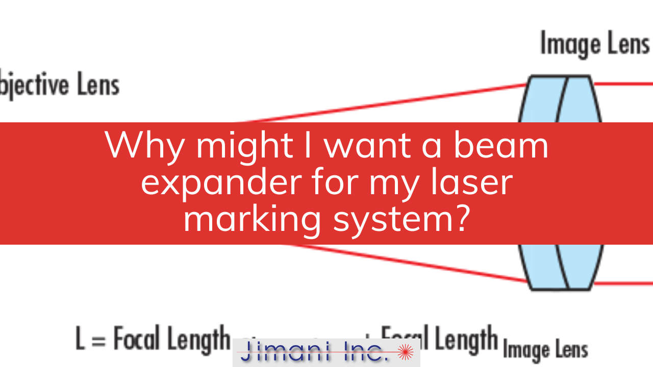 Why might I want a beam expander for my laser marking system?