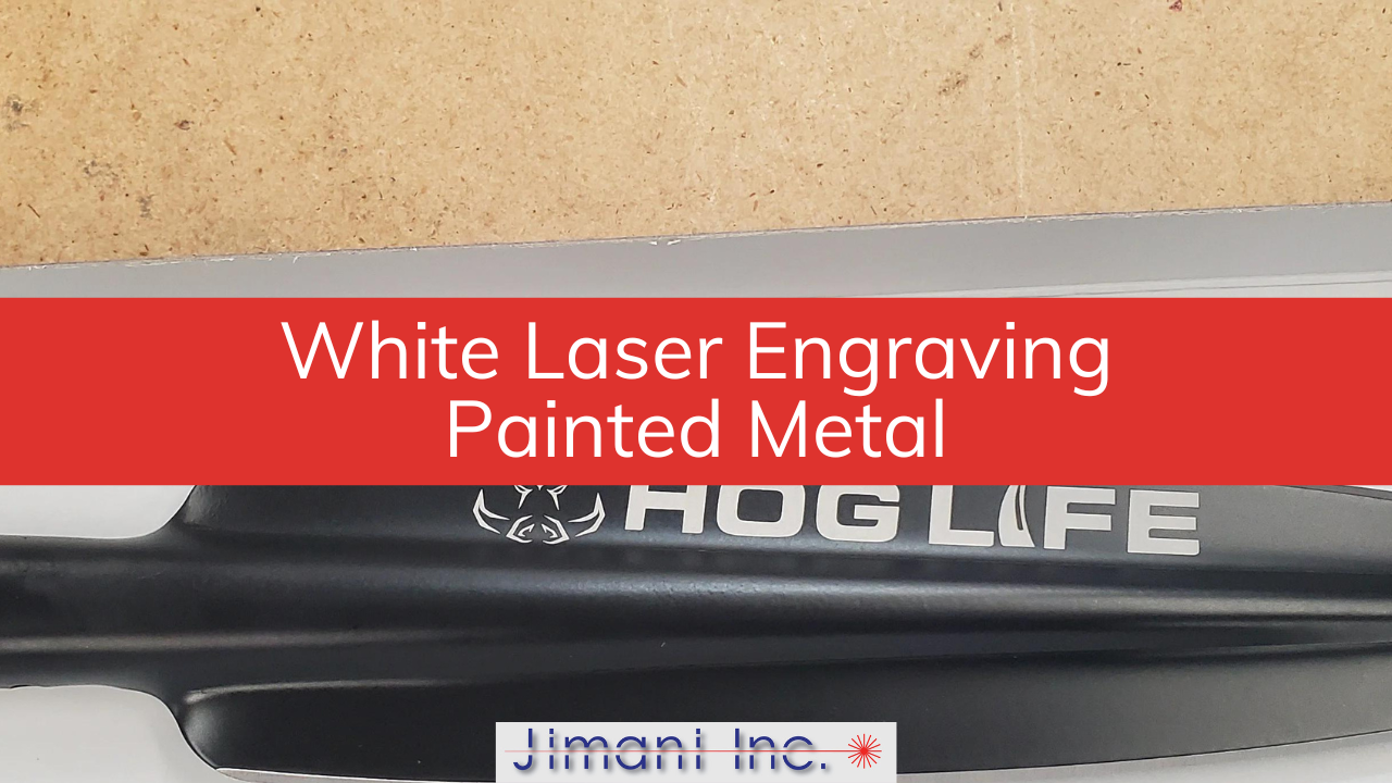 White Laser Engraving Painted Metal
